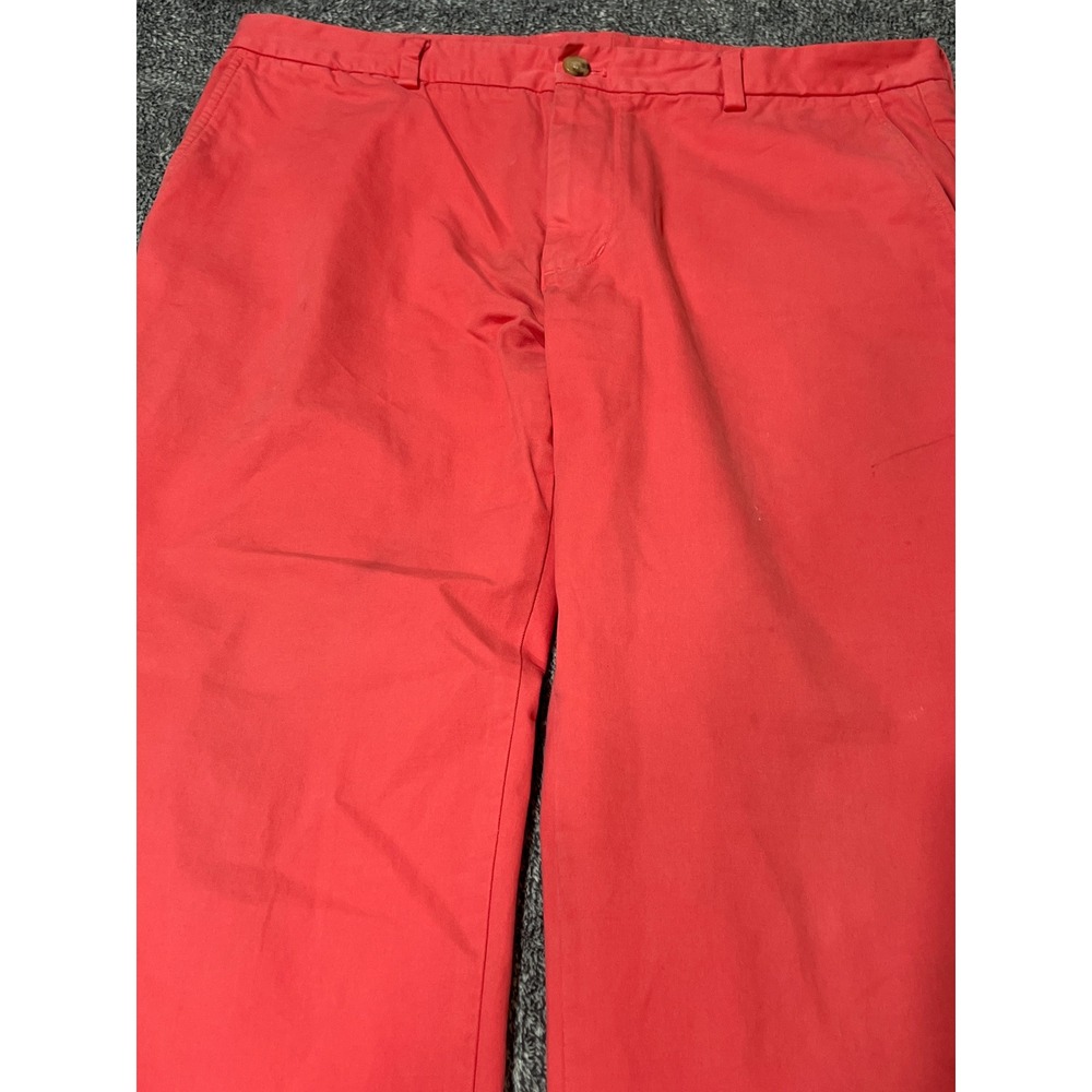 Vineyard Vines Mens 36x32 Coral Pink Cotton Chino Pants Straight Leg Preppy